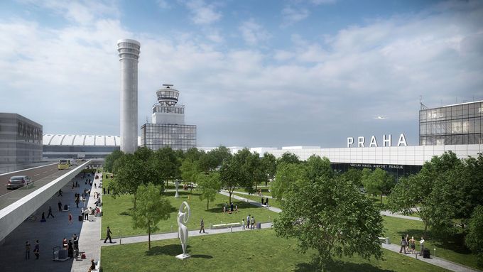 Letiště Václava Havla připravilo vizualizaci toho, jak má letiště po provedení všech plánovaných úprav vypadat.