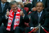 Zápas si po boku předsedy UEFA Michela Platiniho užíval i polský prezident Bronislaw Komorowski.