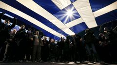 Řecko, vlajka, ilustrační