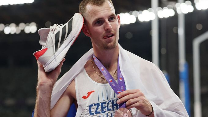 Český výškař Jan Štefela na MS v atletice 2025