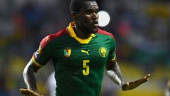 Michael Ngadeu v dresu Kamerunu na mistrovství Afriky 2017