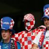 Chorvatští fanoušci před utkáním Chorvatska s Itálií ve skupině C na Euru 2012