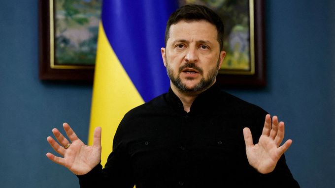 Ukrajinský prezident Volodymyr Zelenskyj.