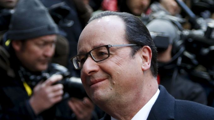 Francouzský prezident  François Hollande.