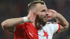 Václav Jurečka v derby Sparta - Slavia ve 27. kole Fortuna:Ligy