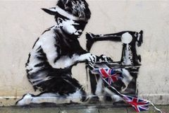 Banksyho ukradenou malbu nabízí aukce v Miami