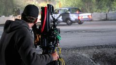 Filmař - filmování - televizní štáb