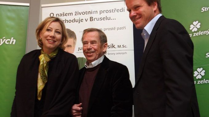 Václav Havel na tk Strany zelených