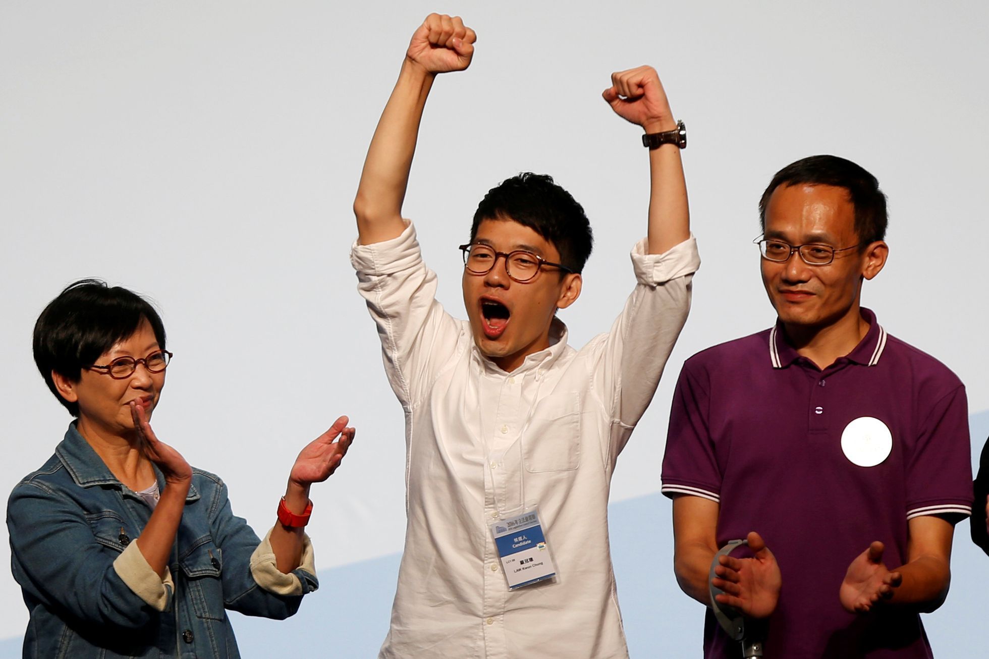 Vůdce aktivistů v Hongkongu Nathan Law