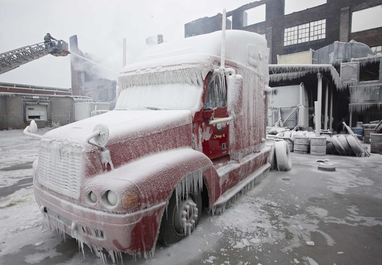 Fotogalerie: Mrazivé počasí v USA