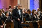Snímek z nedělního koncertu Izraelské filharmonie pod taktovkou Zubina Mehty na festivalu Dvořákova Praha.