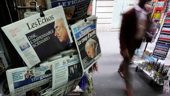 Dominique Strauss-Kahn na titulních stranách světových deníků