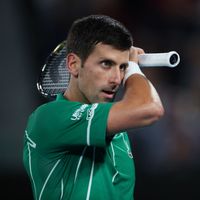 Novak Djokovič Novak Djokovič ve čtvrtfinále Australian Open 2020