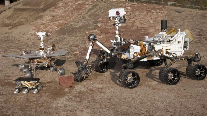 Americké robotické vozítko Curiosity.