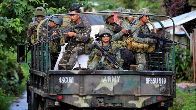 Filipínská armáda operuje na jižním ostrově Mindanao - Ilustrační foto.