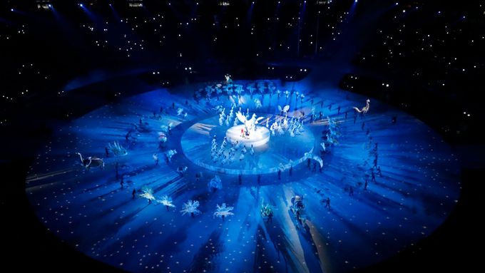 Podívejte se na fotogalerii ze slavnostního zahájení olympiády v Pchjongčchangu.