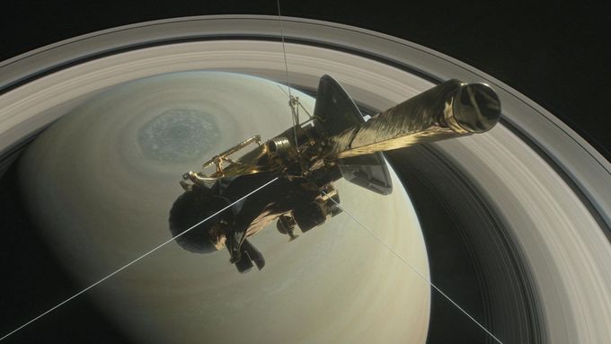 Sonda Cassini po 20 letech mise shořela. Podívejte se na její cestu vesmírem