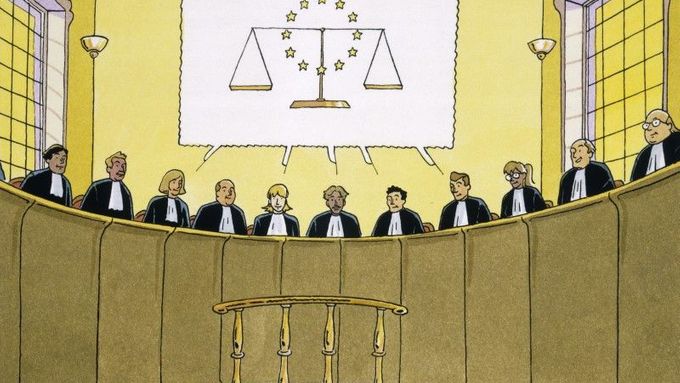 Evropský soudní dvůr v jednom z komiksů, kterými Brusel přibližuje mladým lidem práci institucí EU.