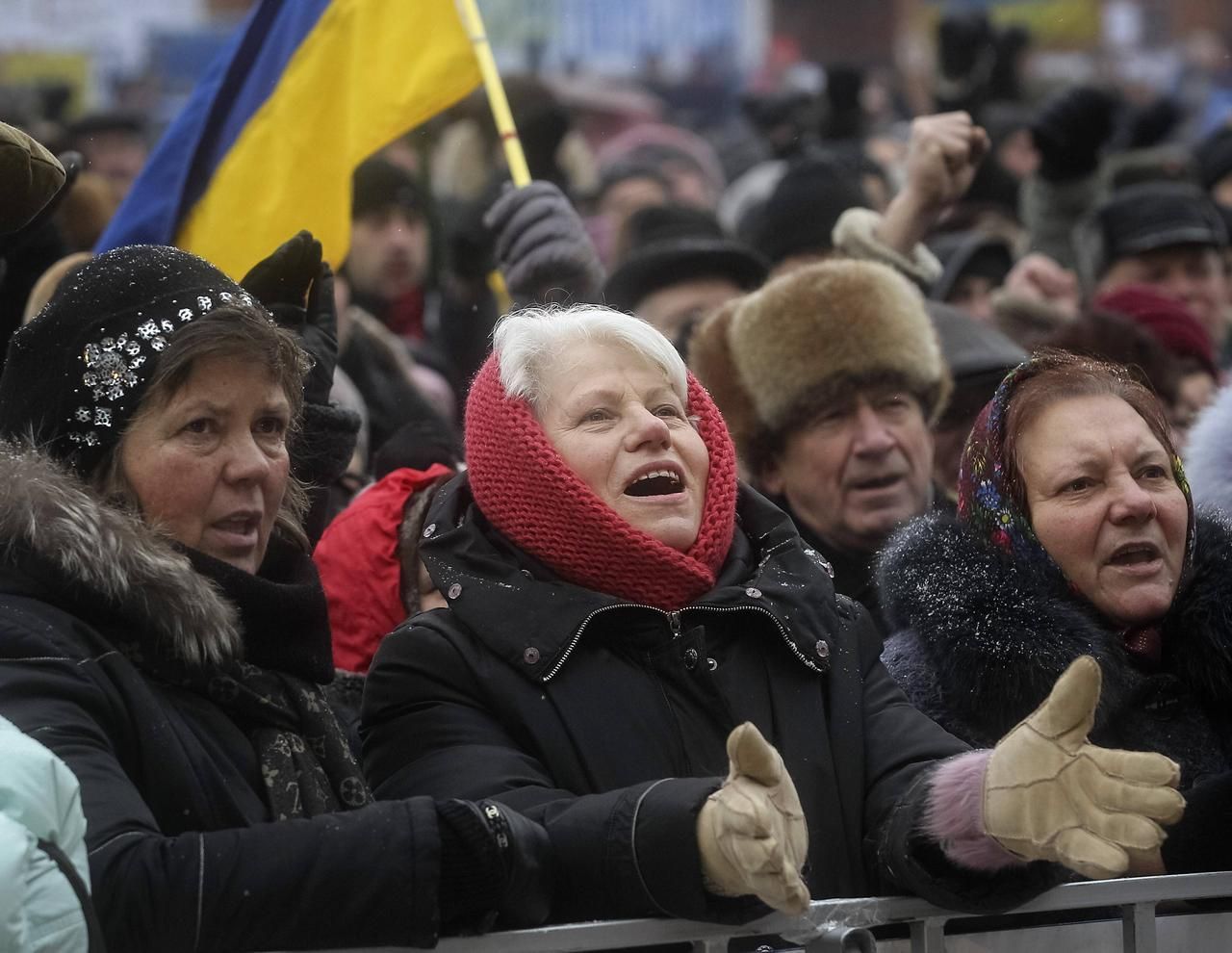 Demonstrace na Ukrajině