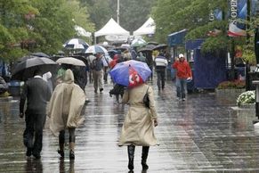 Podívejte se: Jak déšť ochromil provoz na US Open