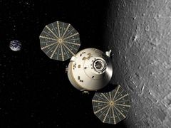 Lunární modul projektu Orion - v něm by chtěli Američané přistát na Měsíci