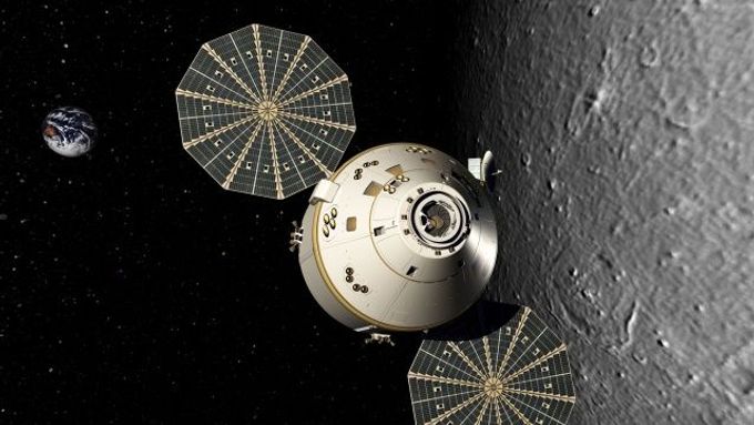 Takhle měl na Měsíci přistávat lunární model lodi Orion. Nepřistane.
