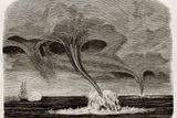 Lidstvo se s nimi setkává už od nepaměti. Takto byl například zaznamenán na kresbě z roku 1842 vzdušný vír nasávající vodu z moře.
