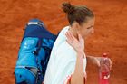 Tennis - French Open - Roland Garros, Paris, France - October 1, 2020  Czech Republic's Karolina Pliskova walks off after losing her second round match Latvia's Jelena Os