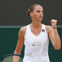 Karolína Plíšková Karolína Plíšková v osmifinále Wimbledonu 2018