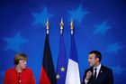 Dělejte víc pro udržení příměří, vzkázali na východní Ukrajinu Macron s Merkelovou