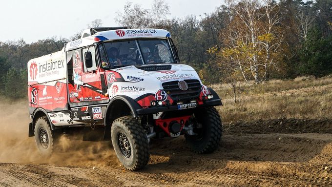 Aleš Loprais při testech Tatry před Rallye Dakar 2019.