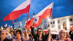 Polsko demonstrace proti pravicové vládě