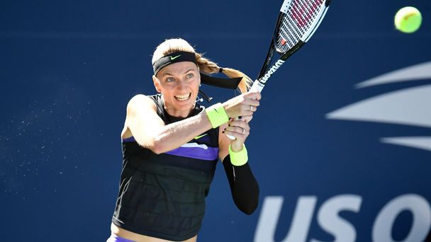 Petra Kvitová v zápase 2. kola US Open 2019