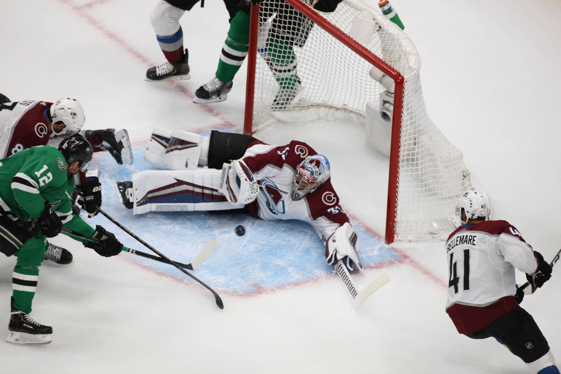 hokej, NHL: Stanley Cup Playoffs-Colorado Avalanche at Dallas Stars, Pavel Francouz, Radek Faksa
