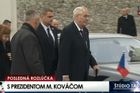 Rozloučení s exprezidentem Kováčem