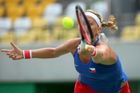 Zlatý sen české wimbledonské vítězce v Riu zhatila skákající Portoričanka