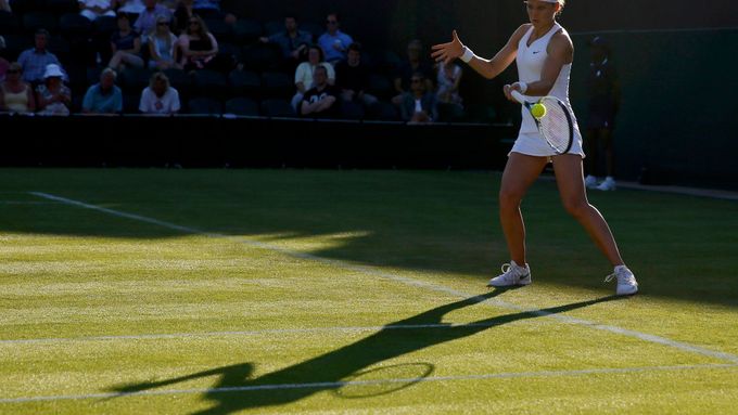 Lucie Šafářová ve Wimbledonu.
