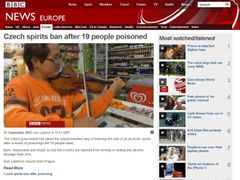 O prohibici v Česku píše i BBC