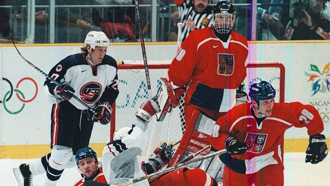 Nagano 1998: Česko - USA: Dominik Hašek a  Martin Straka