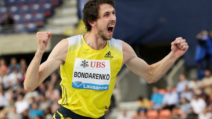 Ukrajinský výškař Bohdan Bondarenko