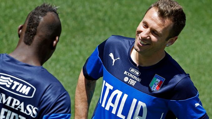 Mario Balotelli a Antonio Cassano, dva bouřliváci italského týmu