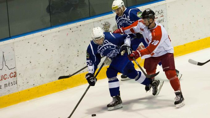 Podívejte se na fotografie z přípravného hokejového utkání mezi Olomoucí a Brnem.