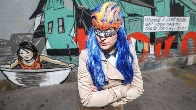 Foto: Tajemná česká sprejerka tvoří obří graffiti, upozorňuje na klimatickou změnu