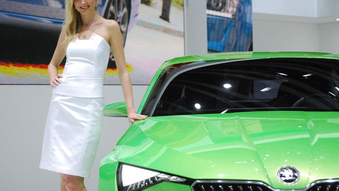 Koncept Škoda Vision C na ženevském autosalonu.