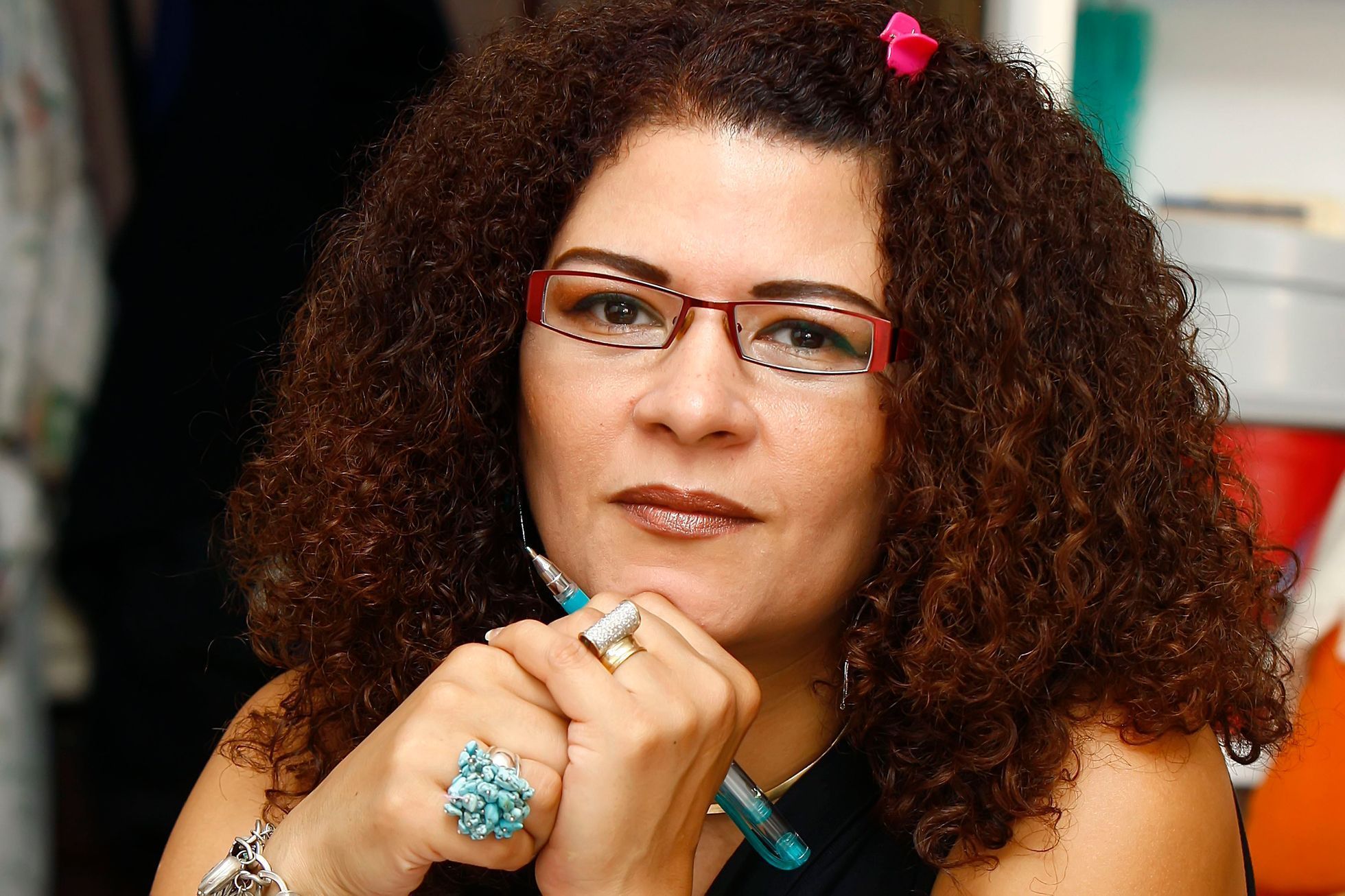 Prominent Egyptian poet Fatima Naoot is pictured in Cairo