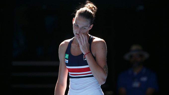 Karolína Plíšková došla po roce opět do čtvrtfinále Australian Open.