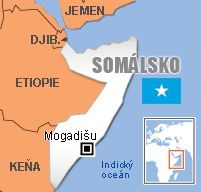 Mapa - Somálsko