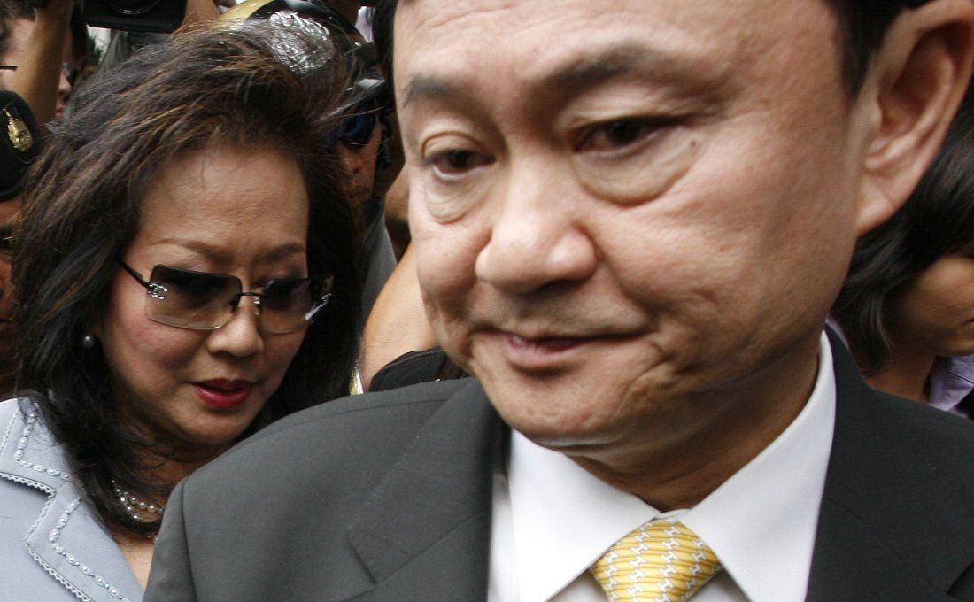 Thaksin Shinawatra a jeho choť Potjaman