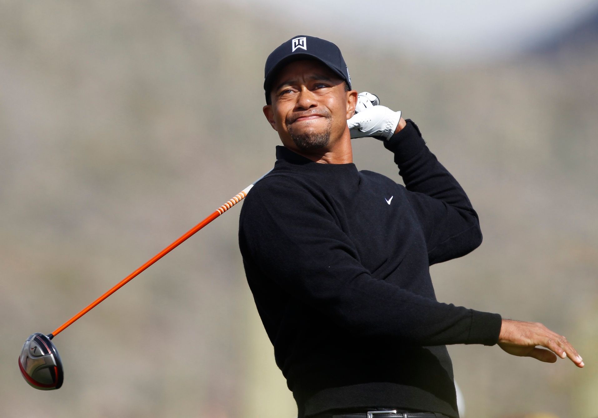 Tiger Woods na jamkovce v Arizoně