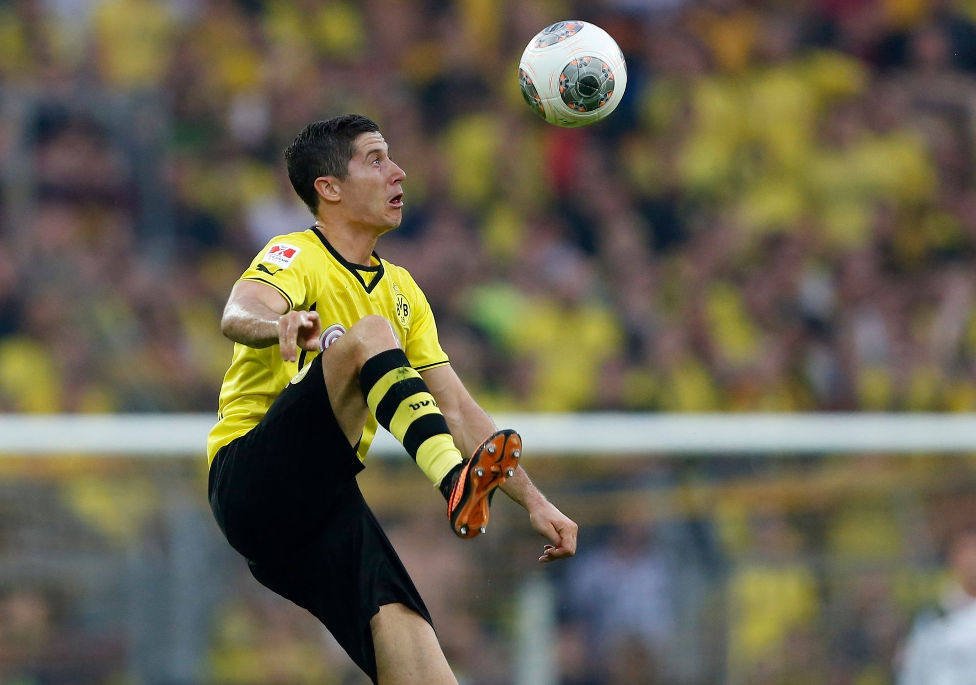 Fotbal, německý Superpohár, Dortmund - Bayern: Robert Lewandowski